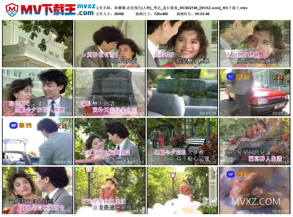 林珊珊-恋爱预告(人物)_粤语_流行歌曲_MC902748